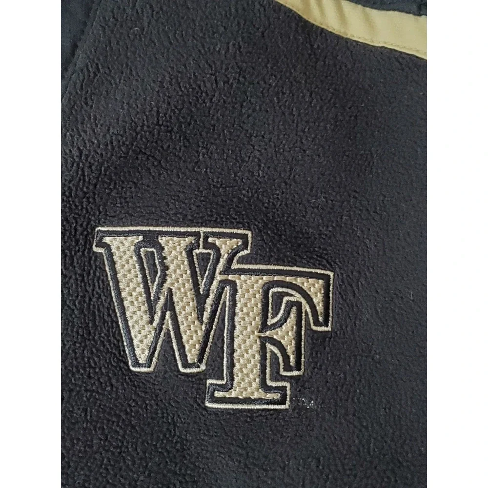 Nike Fit Therma Team Fleece Zip Jacket Wake Forest WFU Logo XXL 2XL Black‎ ACC